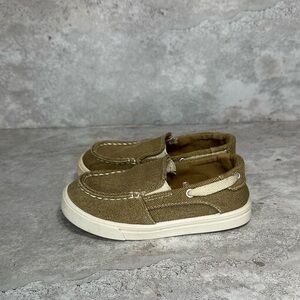 Wonder Nation Tan Slip-On‎ Shoes with Shark Print Size  10C